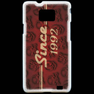 Coque Samsung Galaxy S2 Since crane rouge 1992