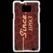 Coque Samsung Galaxy S2 Since crane rouge 1993
