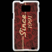 Coque Samsung Galaxy S2 Since crane rouge 1991