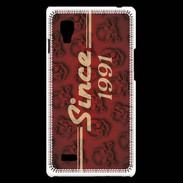 Coque LG Optimus L9 Since crane rouge 1991