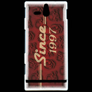 Coque Sony Xperia U Since crane rouge 1997