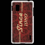 Coque LG Optimus G Since crane rouge 1989