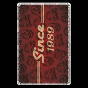 Etui carte bancaire Since crane rouge 1989