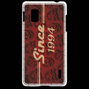 Coque LG Optimus G Since crane rouge 1994