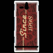 Coque Sony Xperia U Since crane rouge 1998