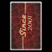 Etui carte bancaire Since crane rouge 2001