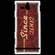 Coque Sony Xperia U Since crane rouge 2002