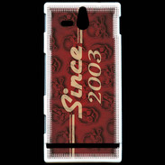 Coque Sony Xperia U Since crane rouge 2003