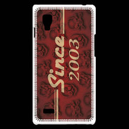 Coque LG Optimus L9 Since crane rouge 2003