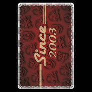 Etui carte bancaire Since crane rouge 2003