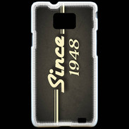Coque Samsung Galaxy S2 Since 1948 Gris