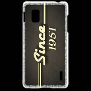 Coque LG Optimus G Since 1951 gris