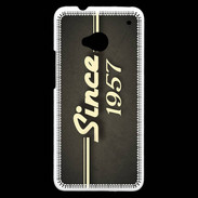Coque HTC One Since 1957 gris