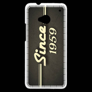 Coque HTC One Since 1959 gris