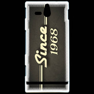 Coque Sony Xperia U Since 1968 gris
