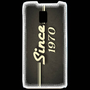 Coque LG P990 Since 1970 gris