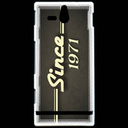 Coque Sony Xperia U Since 1971 gris