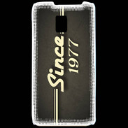 Coque LG P990 Since 1977 gris
