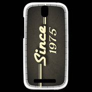 Coque HTC One SV Since 1975 gris