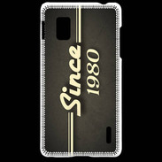 Coque LG Optimus G Since 1980 gris