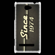 Coque HTC Windows Phone 8S Since 1974 gris