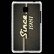 Coque LG Optimus L3 II Since 1981 gris