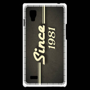 Coque LG Optimus L9 Since 1981 gris