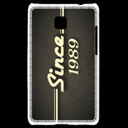 Coque LG Optimus L3 II Since 1989 gris