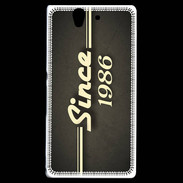 Coque Sony Xperia Z Since 1986 gris