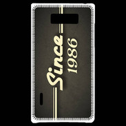 Coque LG Optimus L7 Since 1986 gris