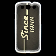 Coque Samsung Galaxy S3 Since 1988 gris