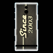 Coque Sony Xperia P Since 2003 gris
