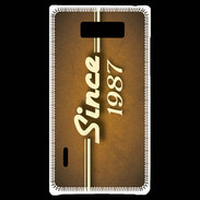 Coque LG Optimus L7 Orange since 1987