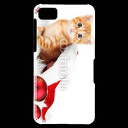 Coque Blackberry Z10 Chaton Noël