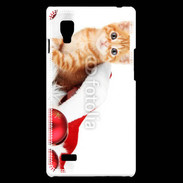 Coque LG Optimus L9 Chaton Noël