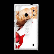 Coque Nokia Lumia 520 Chaton Noël