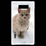 Coque LG Optimus L7 Chat dans la neige