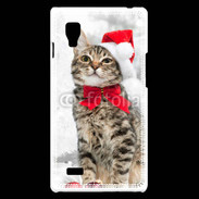 Coque LG Optimus L9 Chat Noël 2