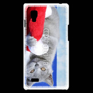 Coque LG Optimus L9 Chat Noël 6