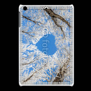 Coque iPadMini arbres enneigés coeur