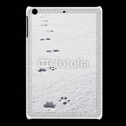 Coque iPadMini Traces de pas d'animal dans la neige