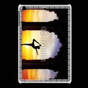 Coque iPadMini Danseuse yoga temple couché de soleil
