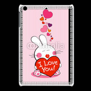 Coque iPadMini I love you Bunny