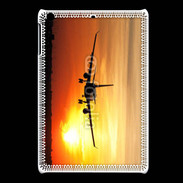 Coque iPadMini Avion de ligne et couché de soleil