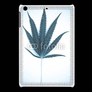 Coque iPadMini Marijuana en bleu et blanc