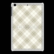 Coque iPadMini Effet écossais beige clair