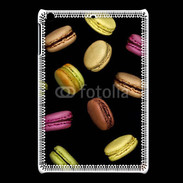 Coque iPadMini Macarons sur fond noir