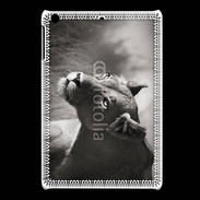 Coque iPadMini Lionne en noir et blanc