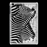 Coque iPadMini Zèbre en noir et blanc