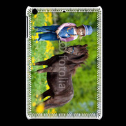 Coque iPadMini Petite fille avec son poney